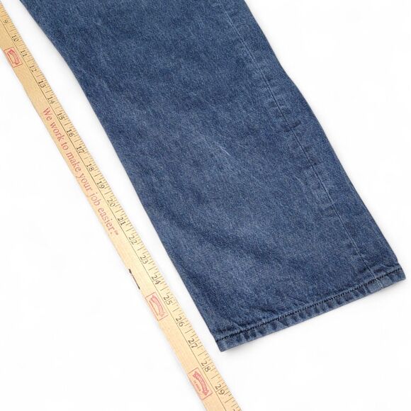 Levi's Jeans Men's 38x28 501 XX Button Fly Dark Wash Denim Straight Fit Western - Picture 5 of 5